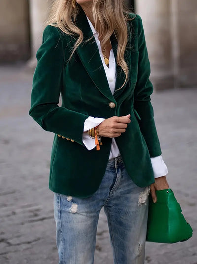 GIULISSA | BLAZER IN VELLUTO ELEGANTE