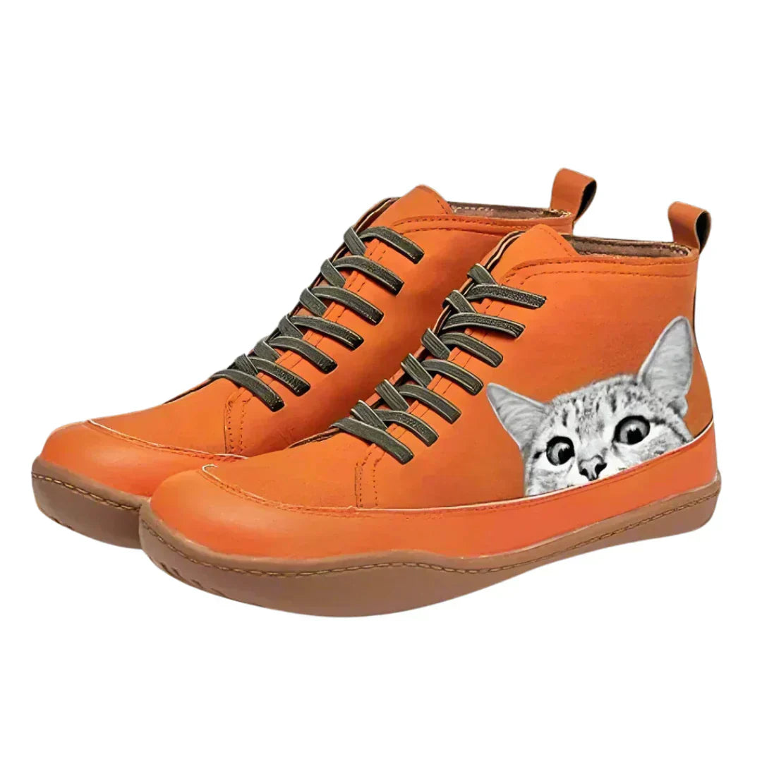 Cavari™ | Stivaletti in pelle per amanti dei gatti