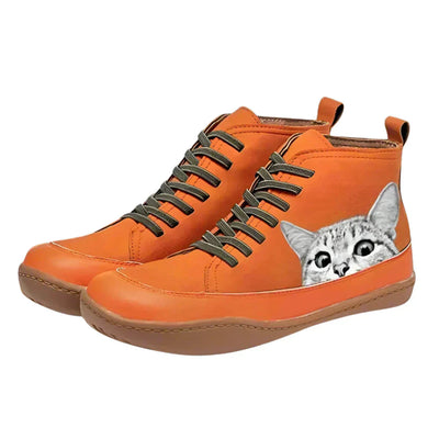 Cavari™ | Stivaletti in pelle per amanti dei gatti