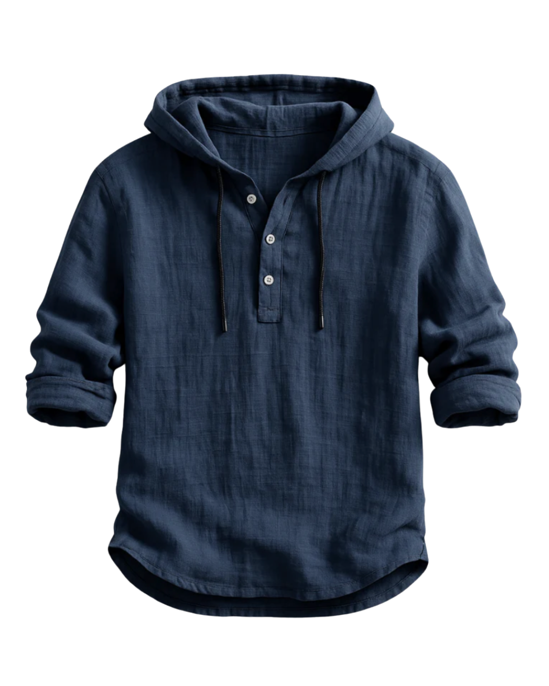 Cavari | Camicia con cappuccio in lino di lusso