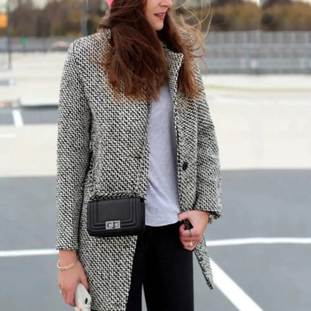 Delphine™ | Elegante cappotto lungo in lana