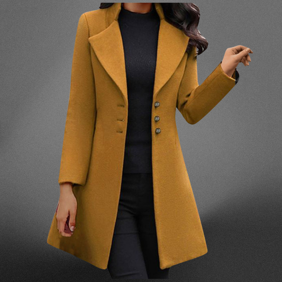 Charlotte™ | Cappotto di lana italiano lussuoso con maniche lunghe