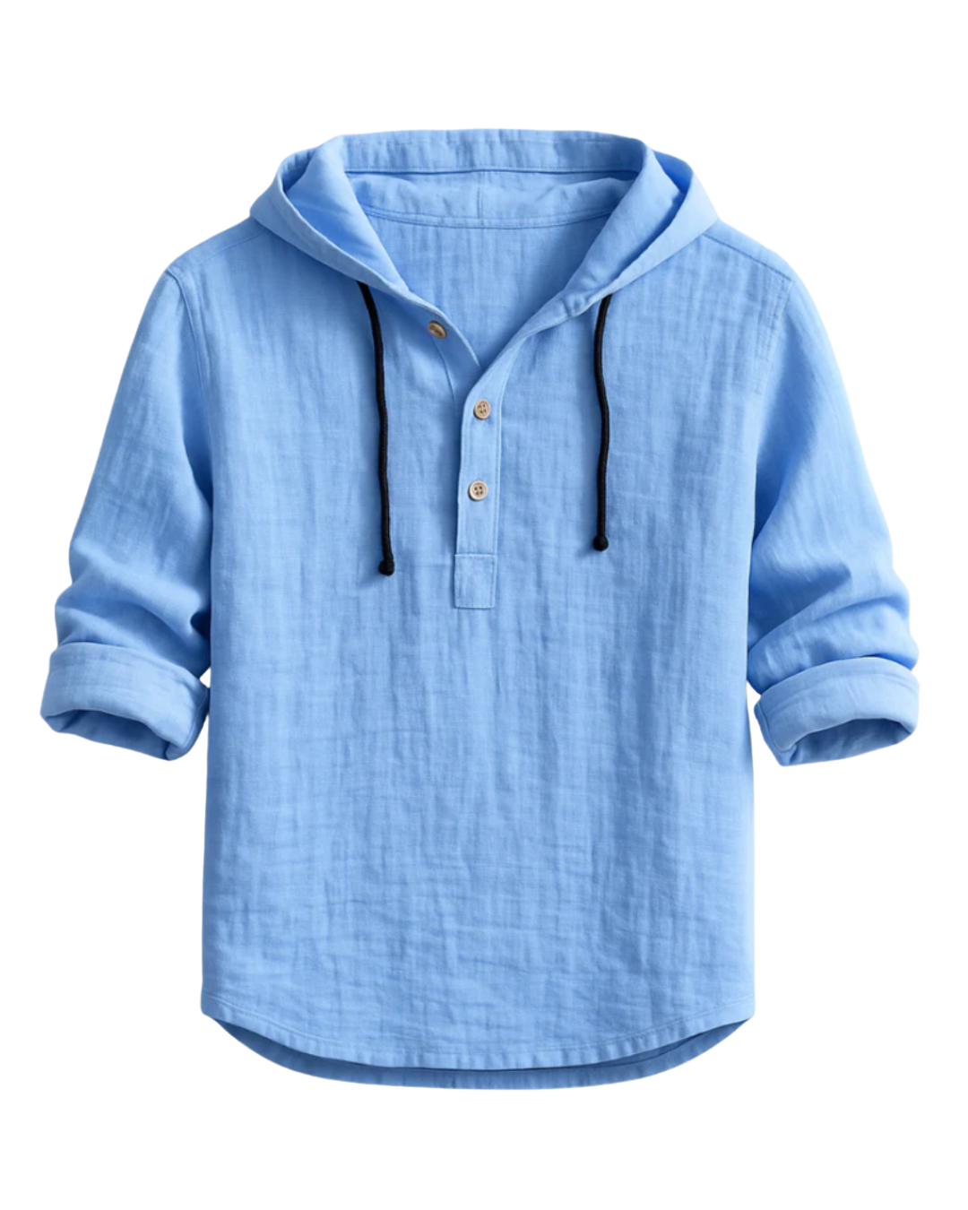 Cavari | Camicia con cappuccio in lino di lusso
