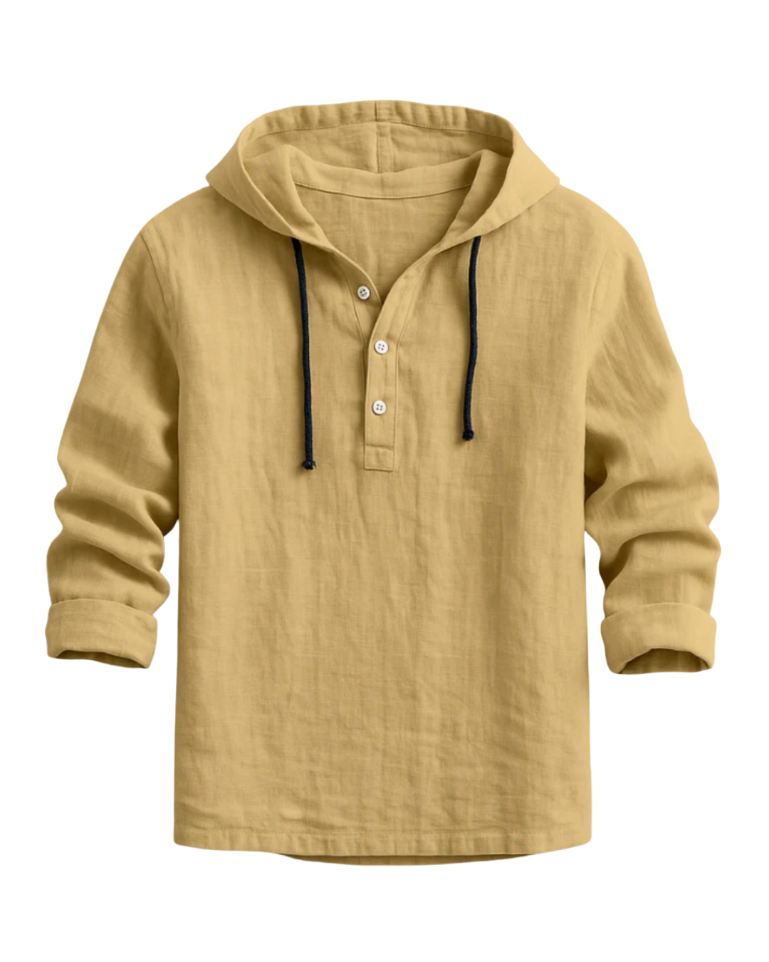 Cavari | Camicia con cappuccio in lino di lusso