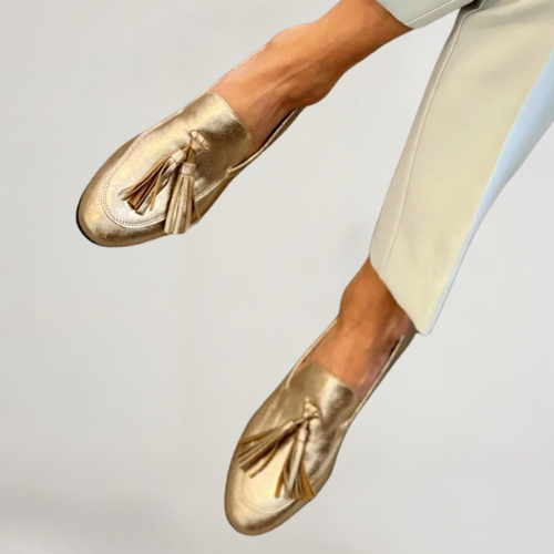 Vittoria™ | Mocassini D'Oro da Donna