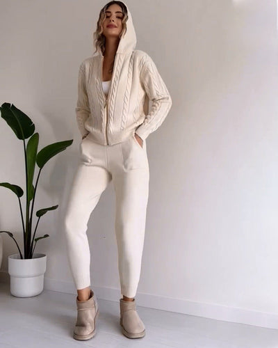 Ania - Completo Due Pezzi Twist-Jacquard Casual