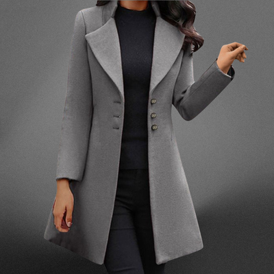 Charlotte™ | Cappotto di lana italiano lussuoso con maniche lunghe