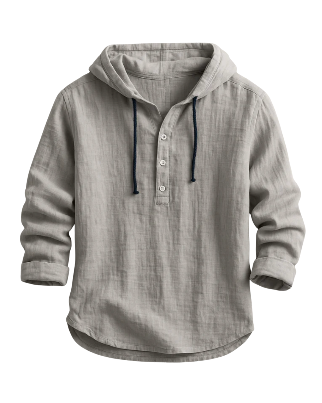 Cavari | Camicia con cappuccio in lino di lusso