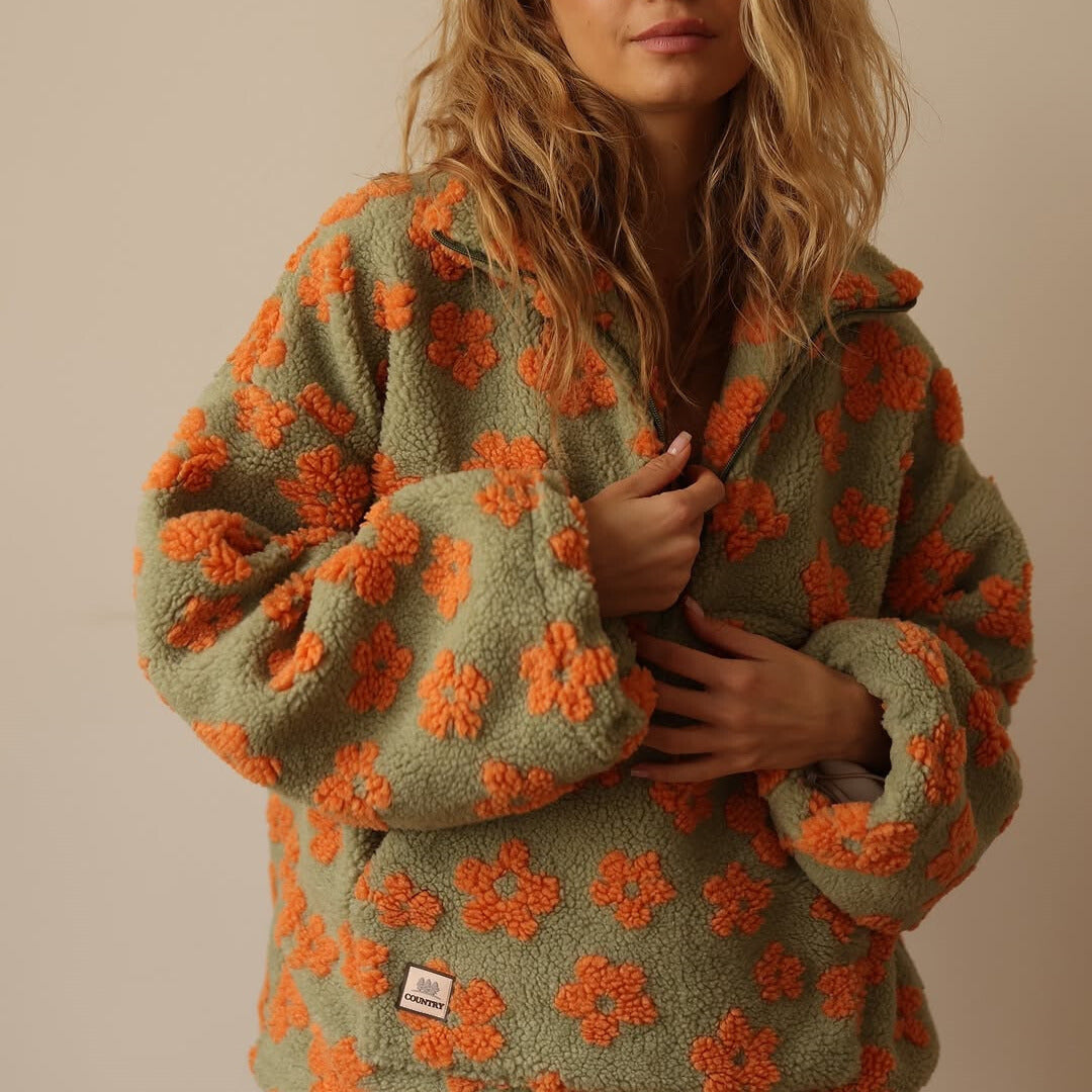 Cavari™ | Maglione in pile morbido e dallo stile bohémien