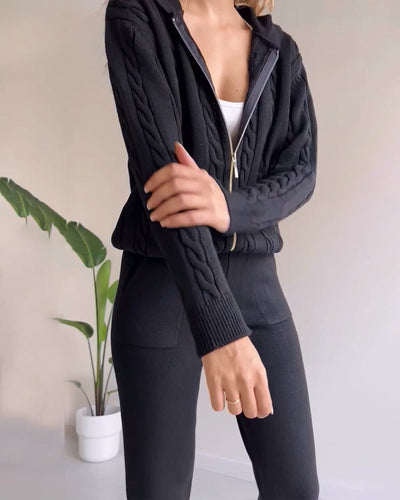 Ania - Completo Due Pezzi Twist-Jacquard Casual