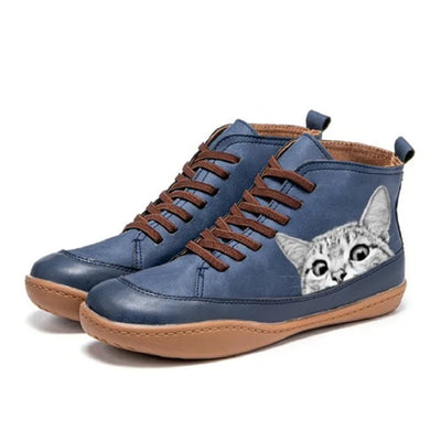 Cavari™ | Stivaletti in pelle per amanti dei gatti
