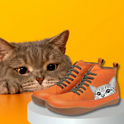 Cavari™ | Stivaletti in pelle per amanti dei gatti