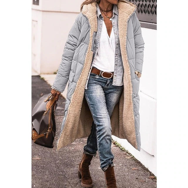Dakota Cappotto Polare e da Tempo Libero con Cappuccio