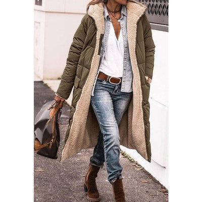 Dakota Cappotto Polare e da Tempo Libero con Cappuccio