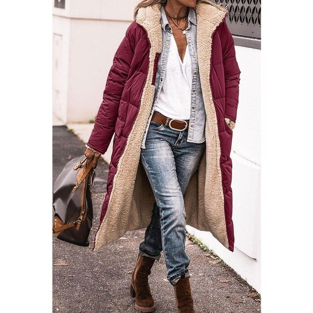 Dakota Cappotto Polare e da Tempo Libero con Cappuccio