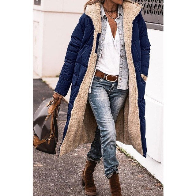 Dakota Cappotto Polare e da Tempo Libero con Cappuccio