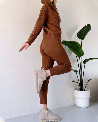 Ania - Completo Due Pezzi Twist-Jacquard Casual