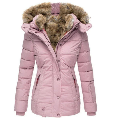 Zola | Caldo Cappotto Invernale con Fodera in Pelliccia