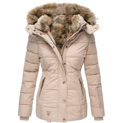 Zola | Caldo Cappotto Invernale con Fodera in Pelliccia