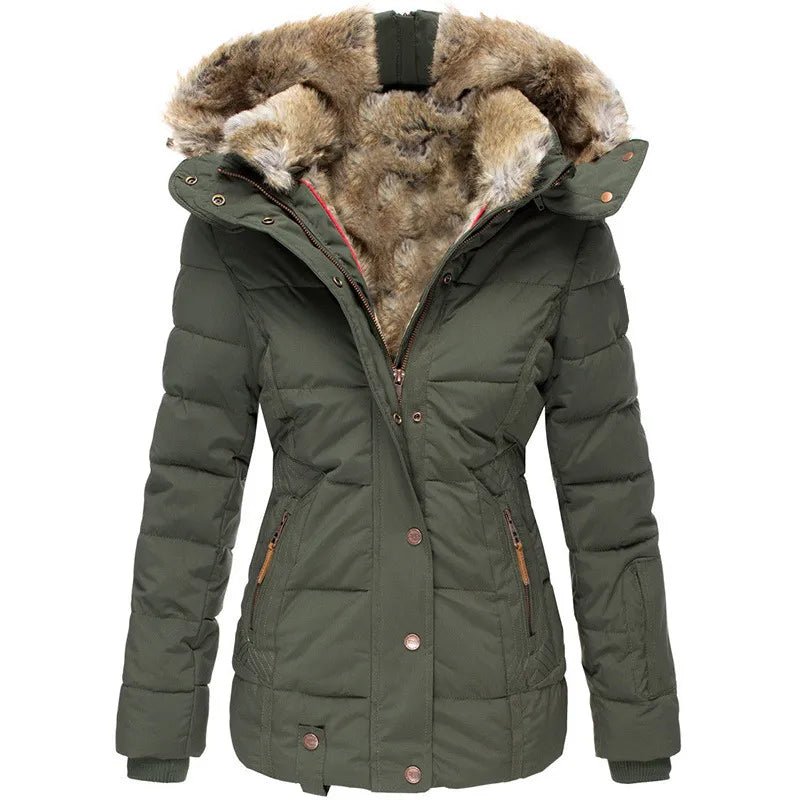 Zola | Caldo Cappotto Invernale con Fodera in Pelliccia