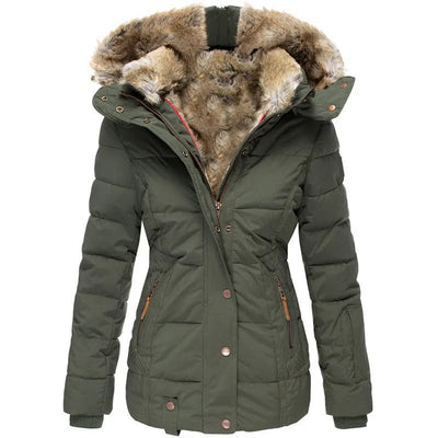Zola | Caldo Cappotto Invernale con Fodera in Pelliccia