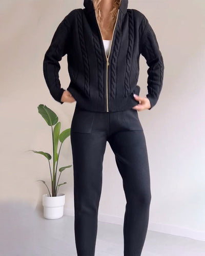 Ania - Completo Due Pezzi Twist-Jacquard Casual