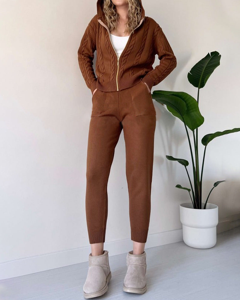 Ania - Completo Due Pezzi Twist-Jacquard Casual
