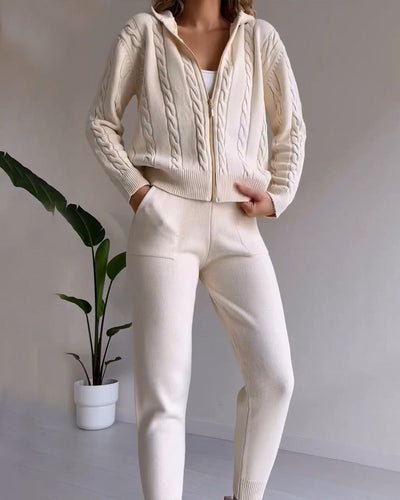 Ania - Completo Due Pezzi Twist-Jacquard Casual