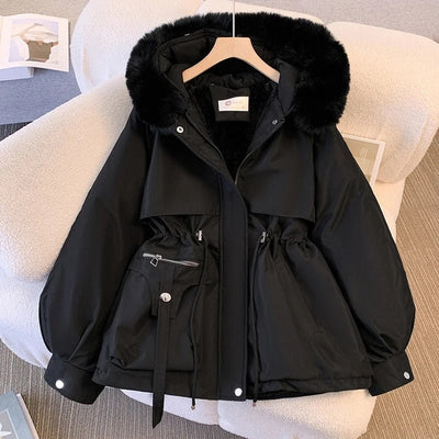 Amicizia™ | Elegante giacca invernale in piuma con pelliccia
